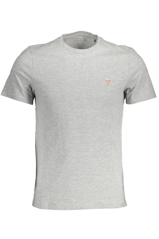 Gray Cotton Men T-Shirt - GLAMHUB BOUTIQUE 