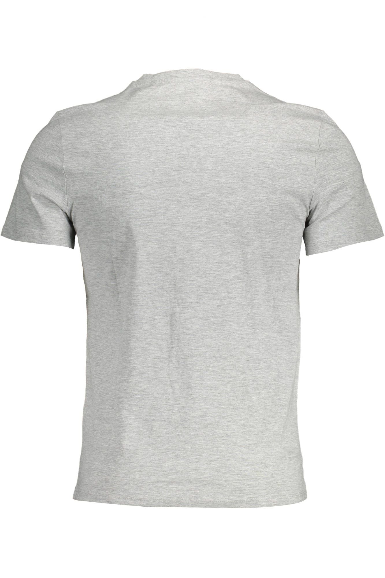 Gray Cotton Men T-Shirt - GLAMHUB BOUTIQUE 