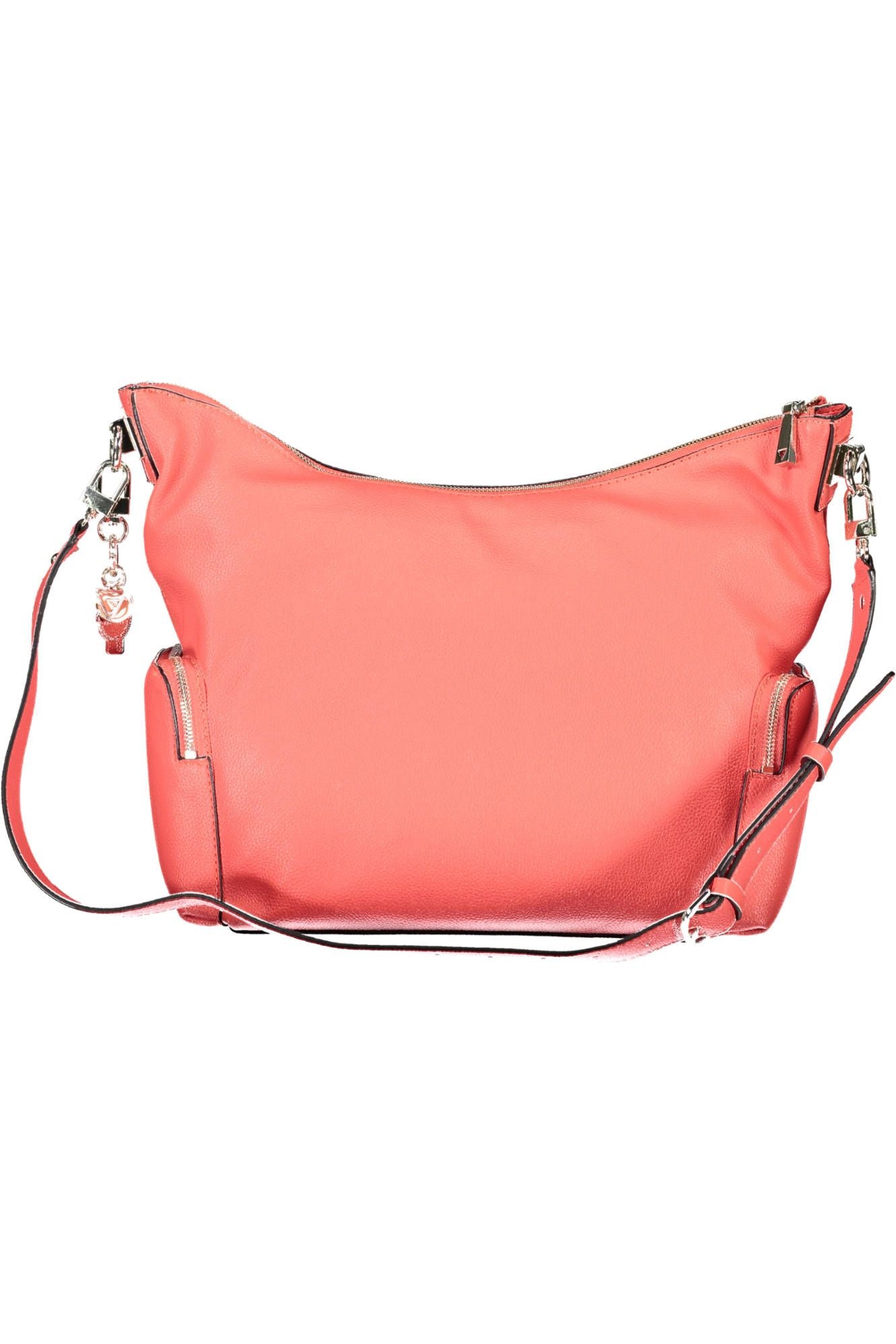 Pink Polyethylene Women Handbag - GLAMHUB BOUTIQUE 