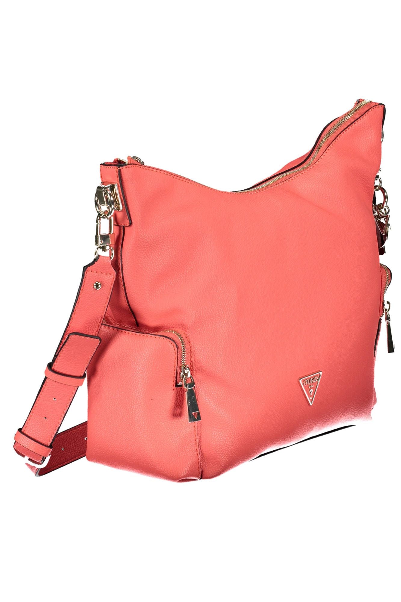 Pink Polyethylene Women Handbag - GLAMHUB BOUTIQUE 