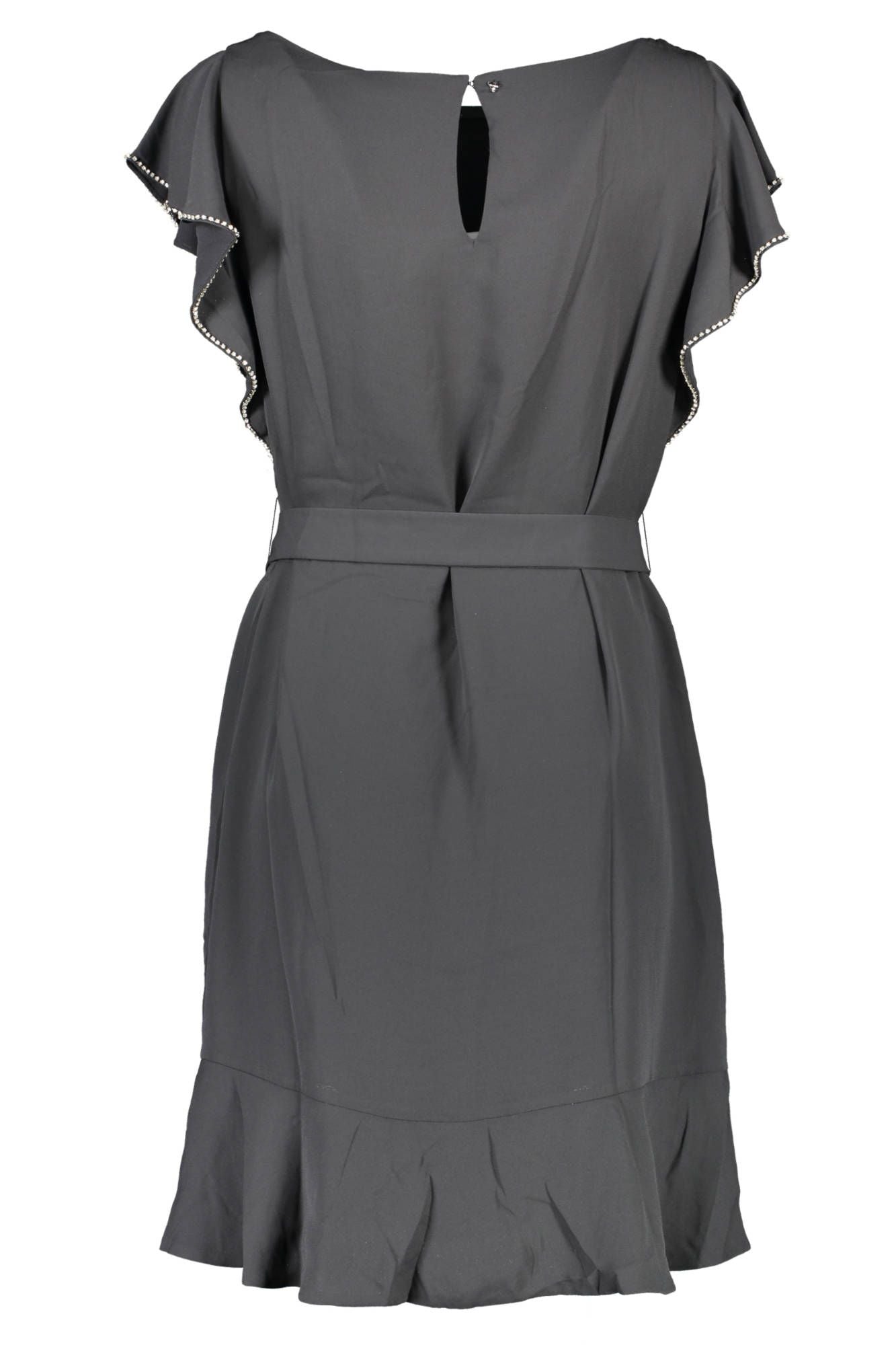 Black Polyester Women Dress - GLAMHUB BOUTIQUE 