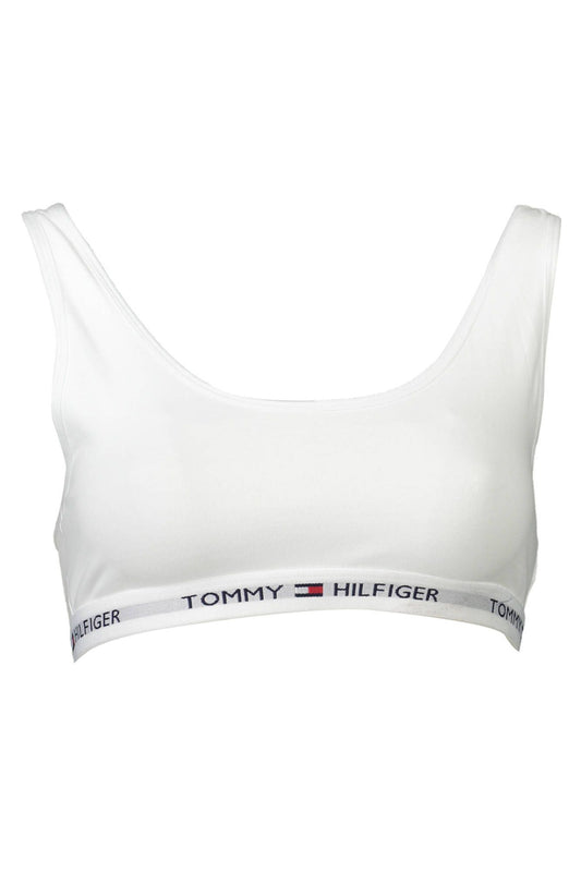 White Cotton Women Sports Bra - GLAMHUB BOUTIQUE 