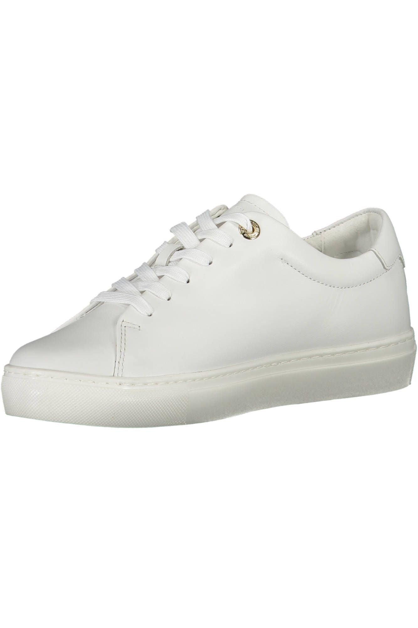 White Leather Women Sneaker - GLAMHUB BOUTIQUE 