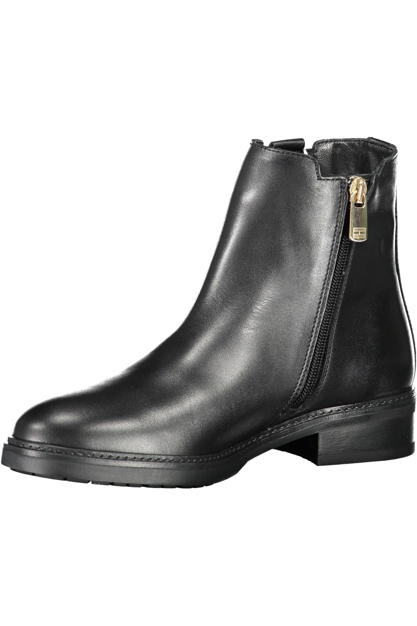 Black Leather Women Boot - GLAMHUB BOUTIQUE 