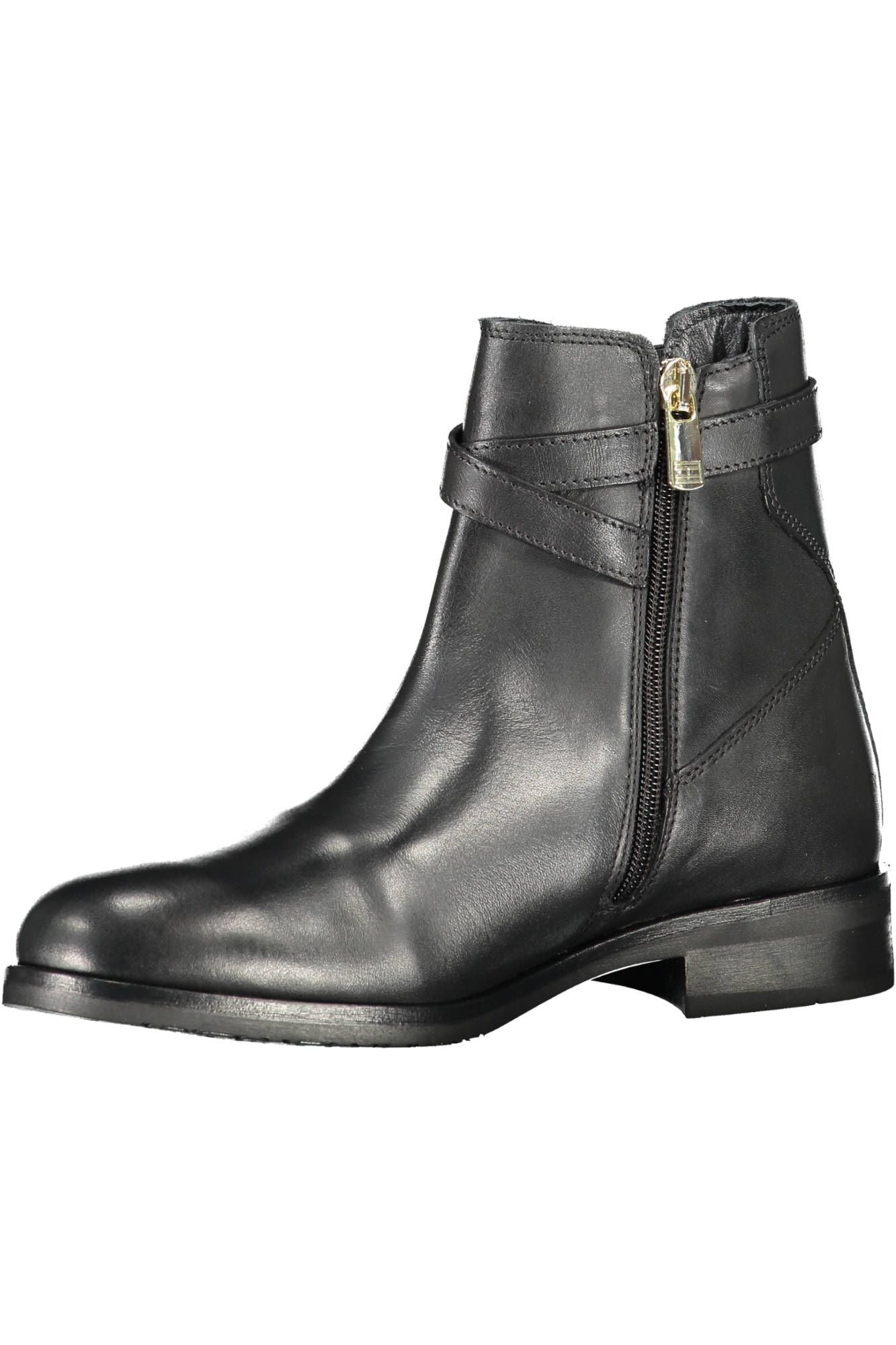 Black Leather Women Boot - GLAMHUB BOUTIQUE 