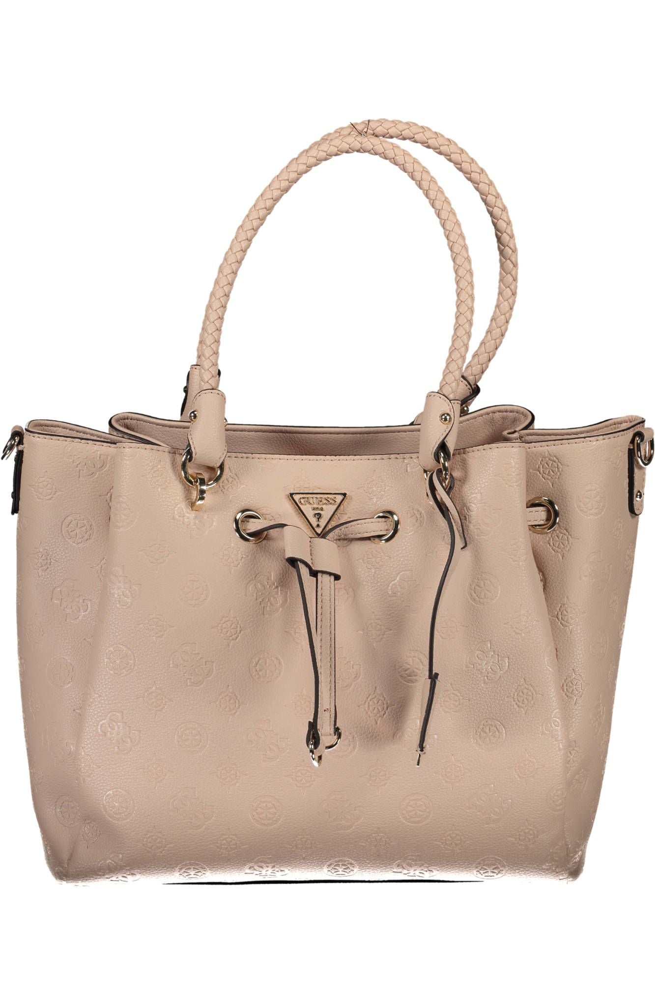 Pink Polyethylene Women Handbag - GLAMHUB BOUTIQUE 