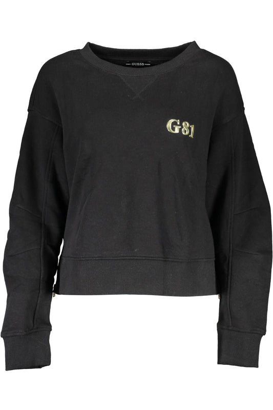 Black Cotton Women Sweater - GLAMHUB BOUTIQUE 