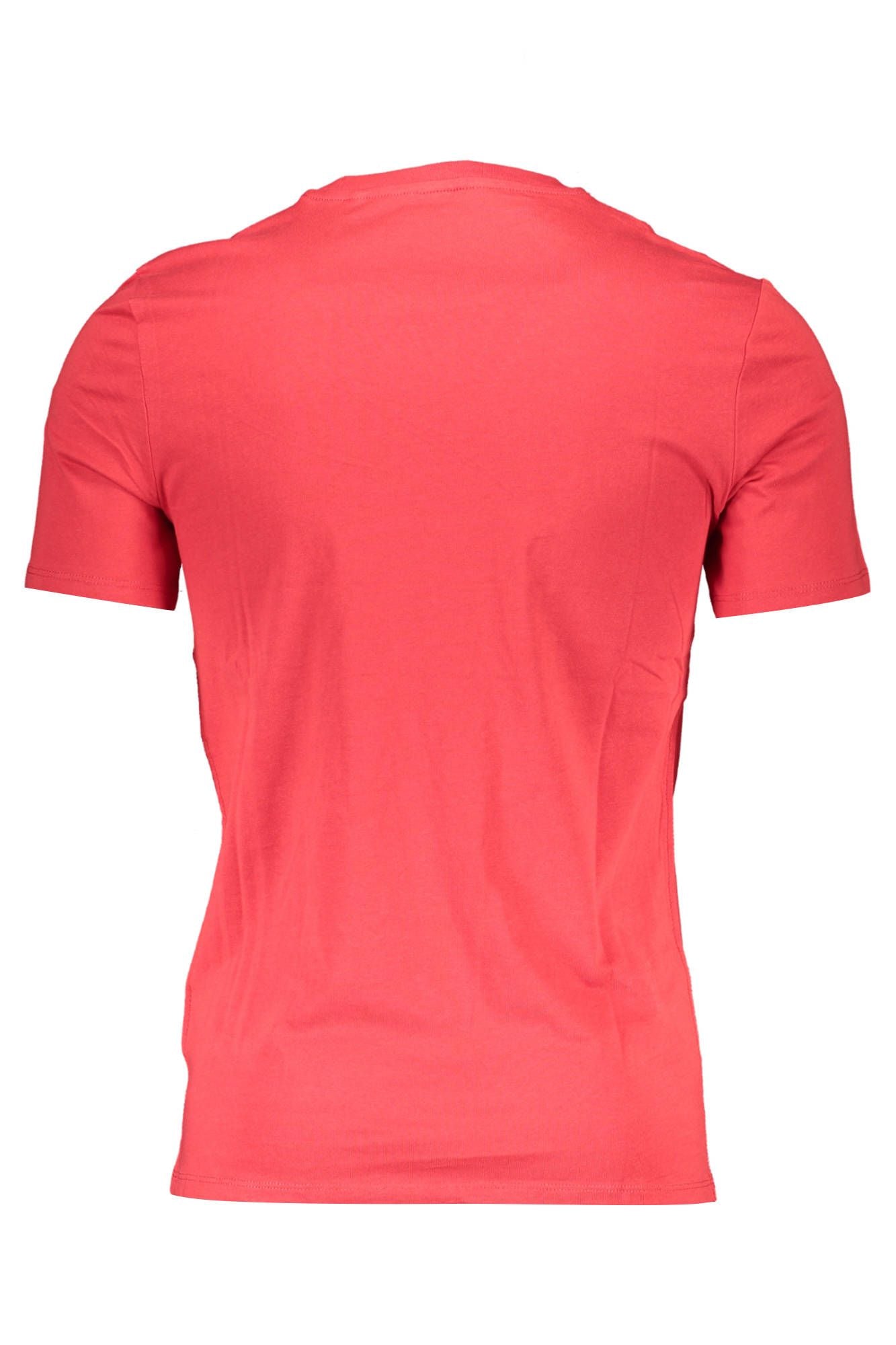 Red Cotton Men T-Shirt - GlamHub Luxury and Icon Brand Clothing