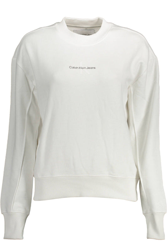 White Cotton Women Sweater - GLAMHUB BOUTIQUE 