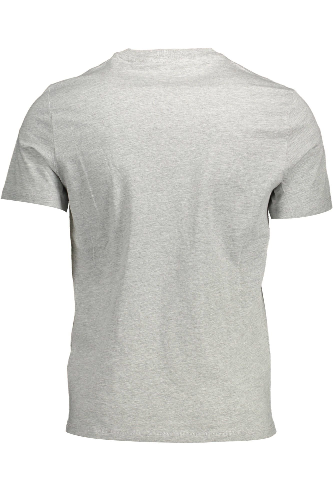 Gray Cotton Men T-Shirt - GLAMHUB BOUTIQUE 