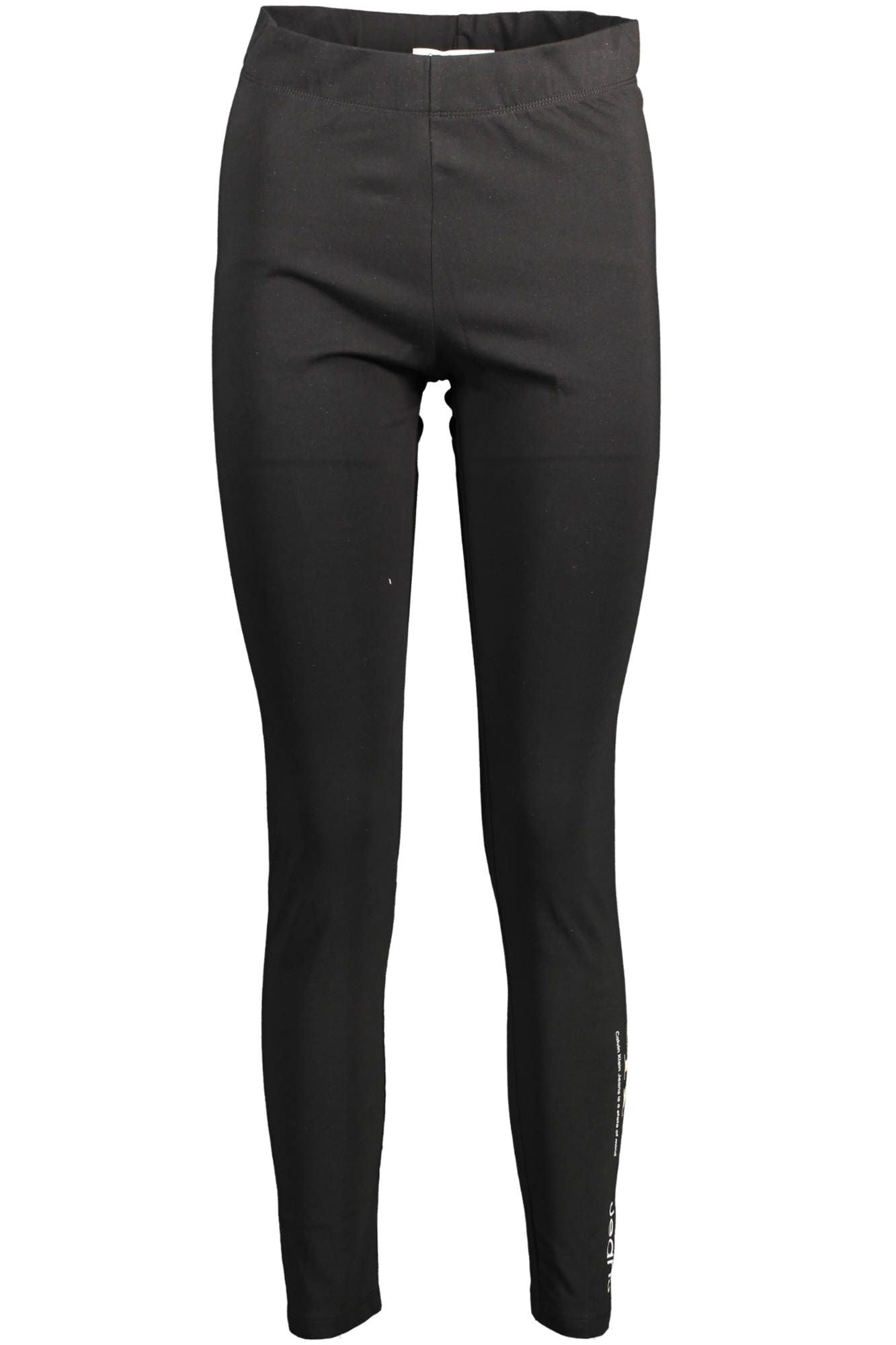 Black Cotton Women Legging - GLAMHUB BOUTIQUE 