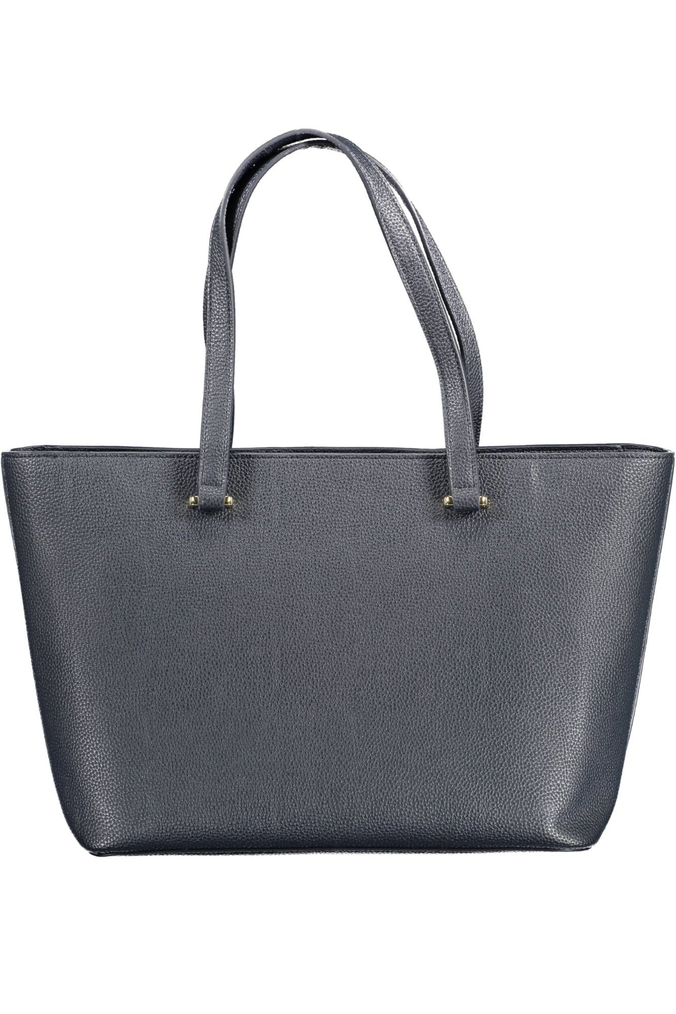 Blue Polyethylene Women Handbag - GLAMHUB BOUTIQUE 