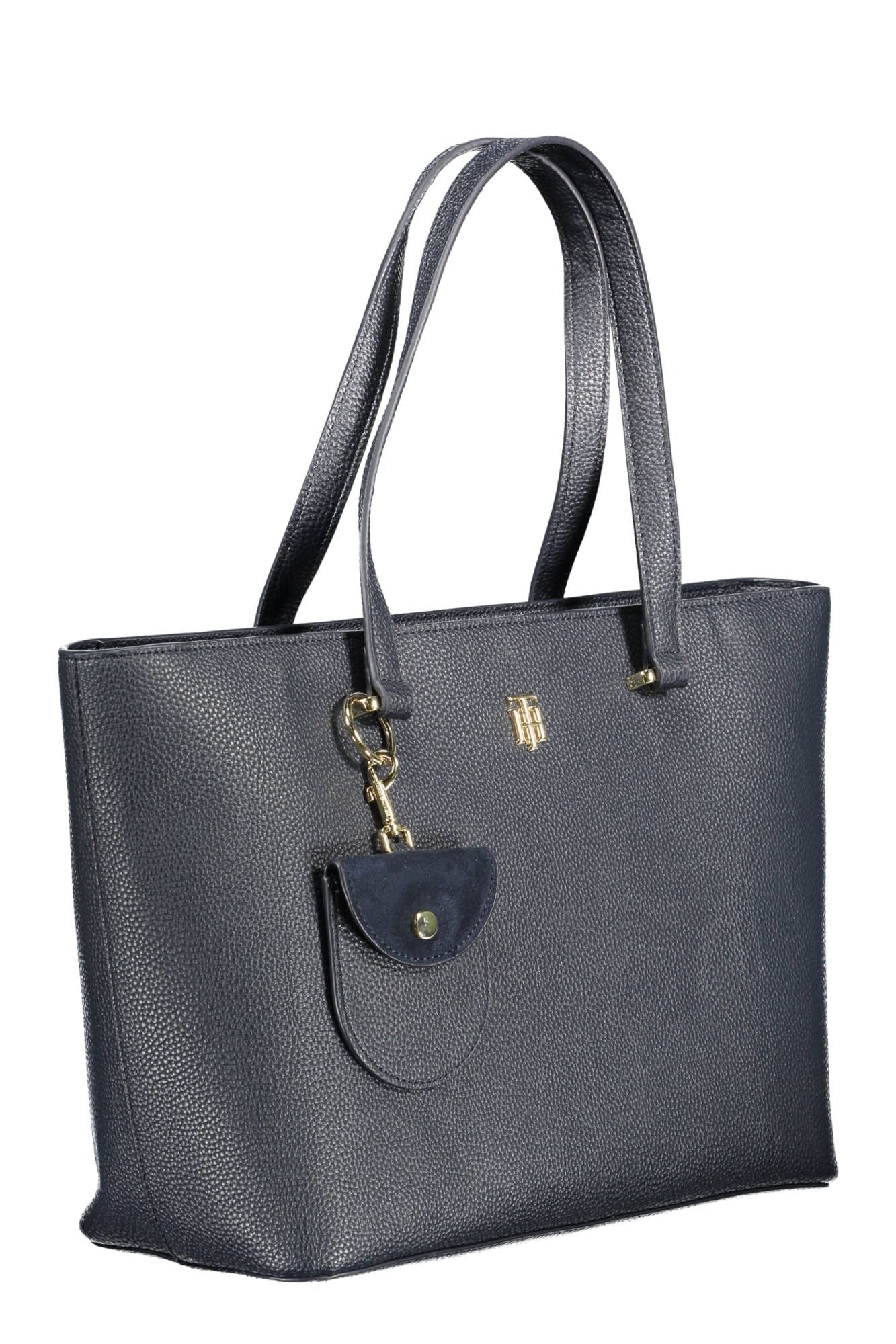 Blue Polyethylene Women Handbag - GLAMHUB BOUTIQUE 