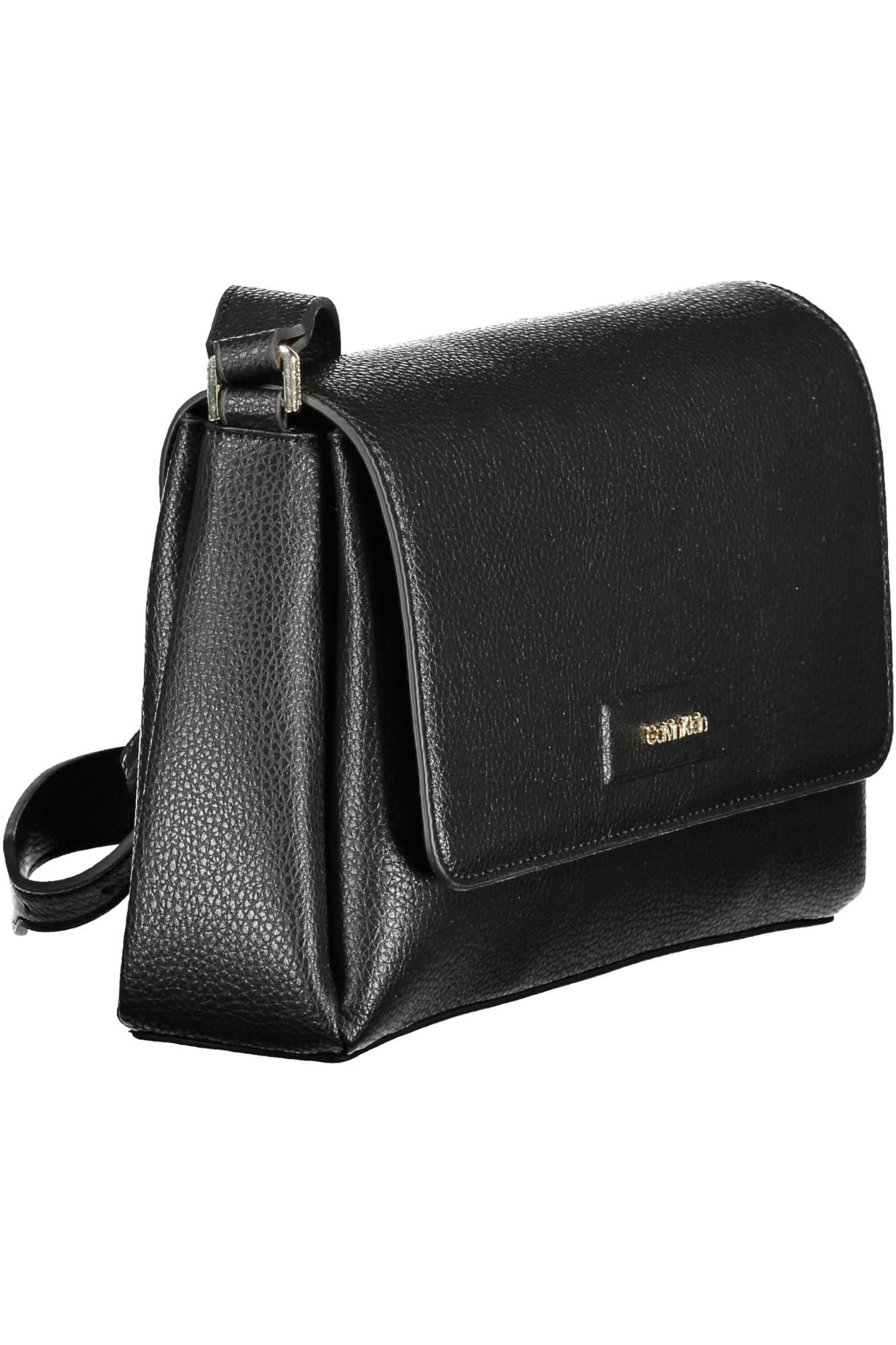 Black Polyester Women Handbag - GLAMHUB BOUTIQUE 