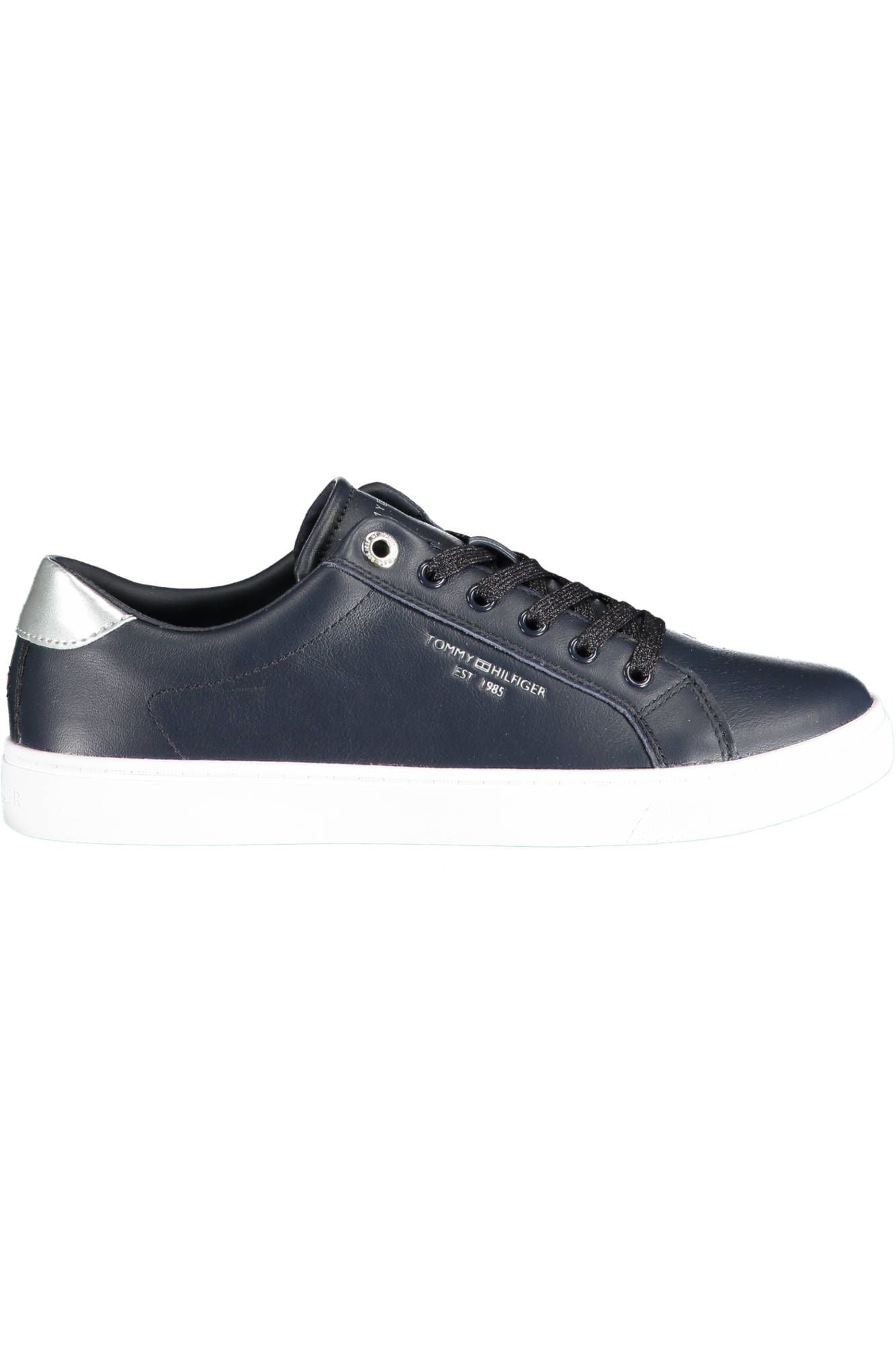 Blue Leather Women Sneaker - GLAMHUB BOUTIQUE 