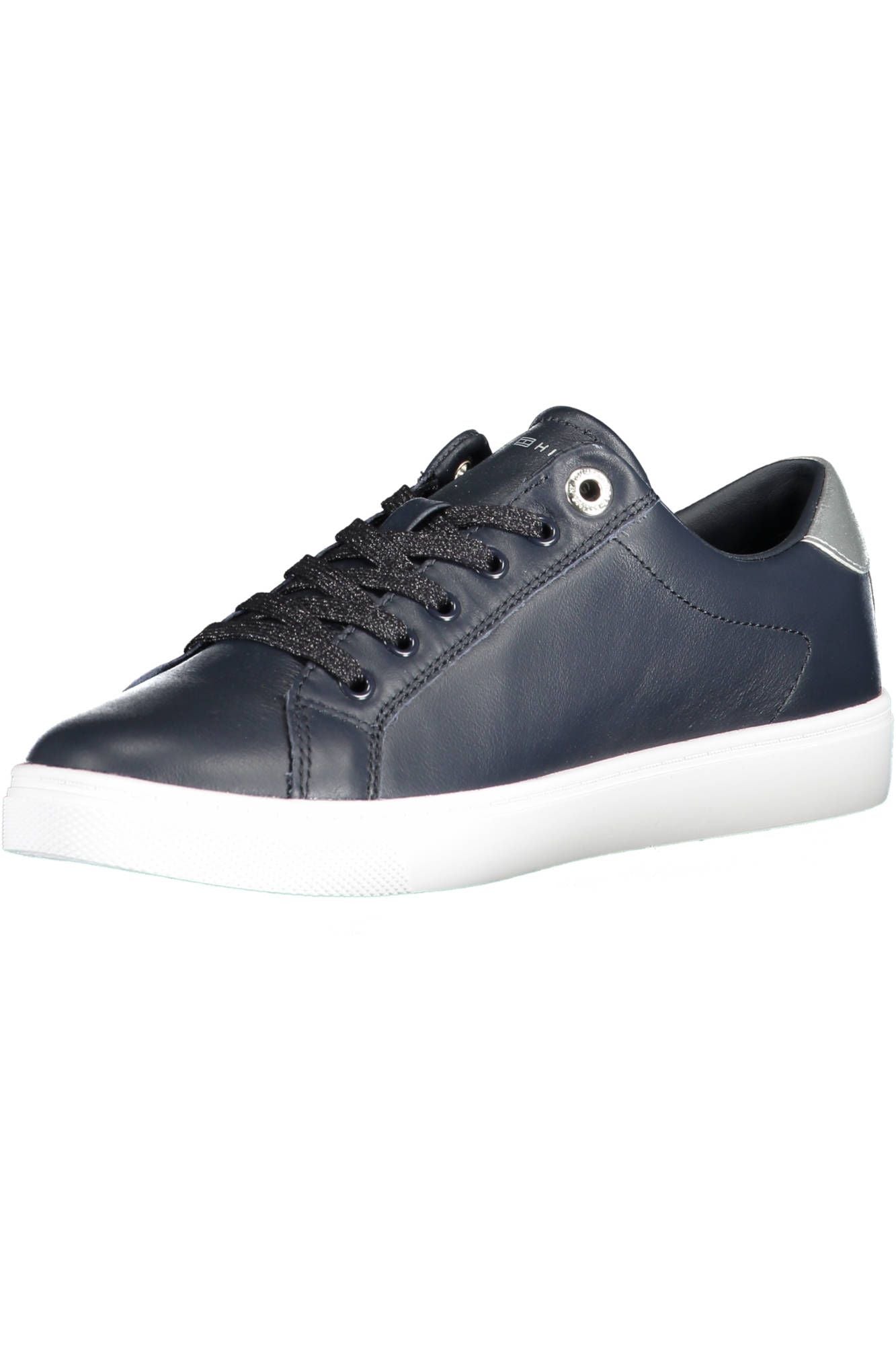 Blue Leather Women Sneaker - GLAMHUB BOUTIQUE 