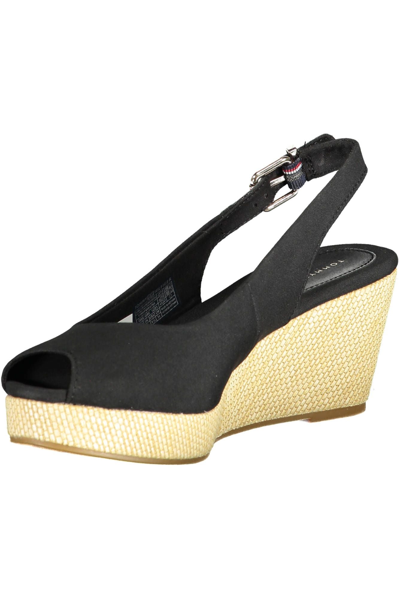 Black Cotton Women Sandal - GLAMHUB BOUTIQUE 