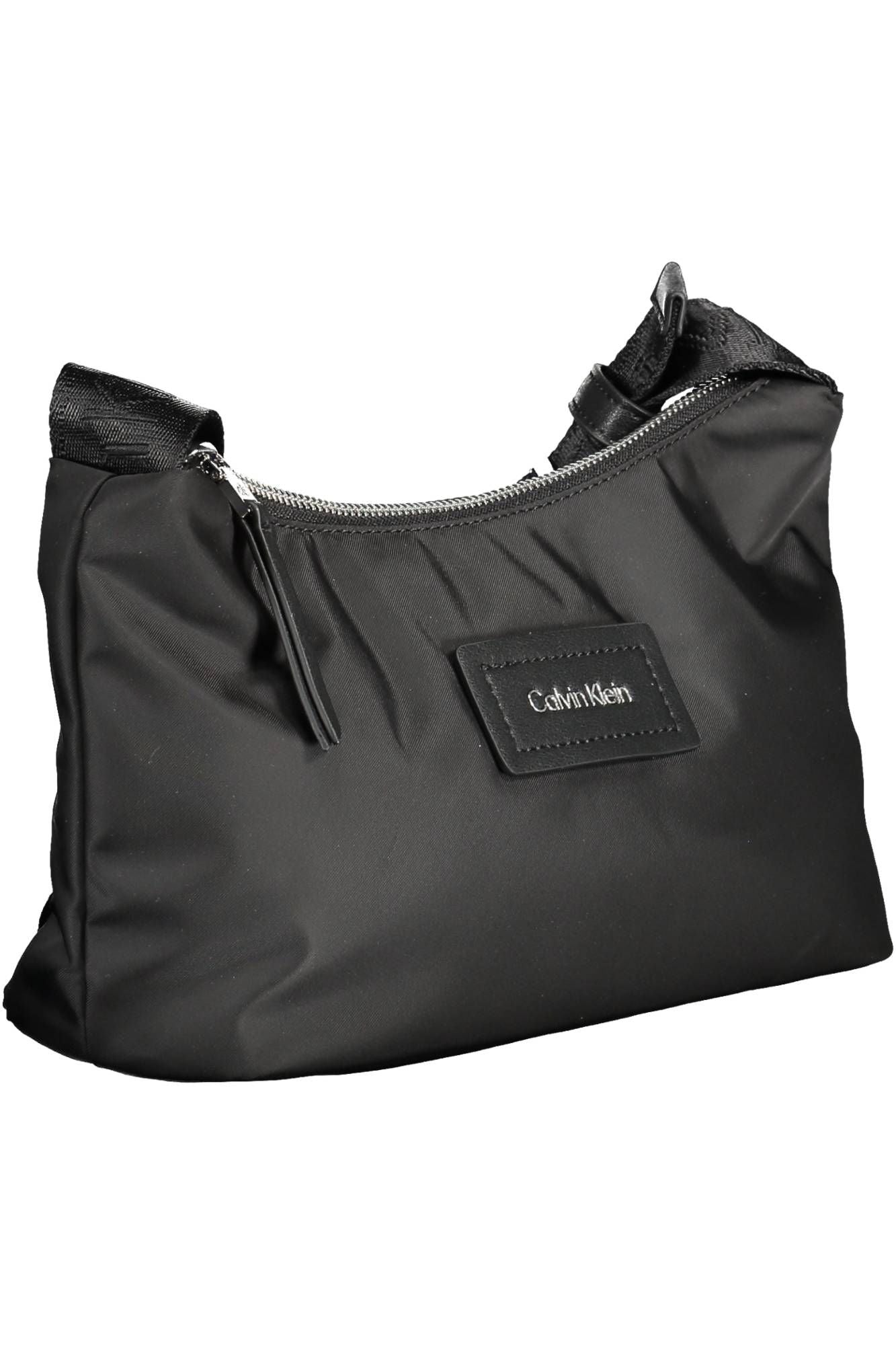 Black Polyester Women Handbag - GLAMHUB BOUTIQUE 