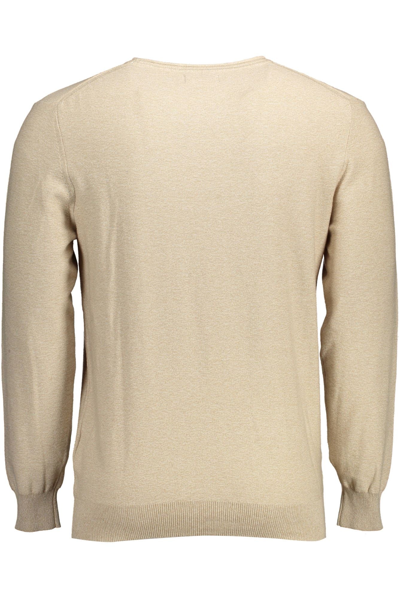 Beige Cotton Men Sweater - GlamHub Luxury and Icon Brand Clothing