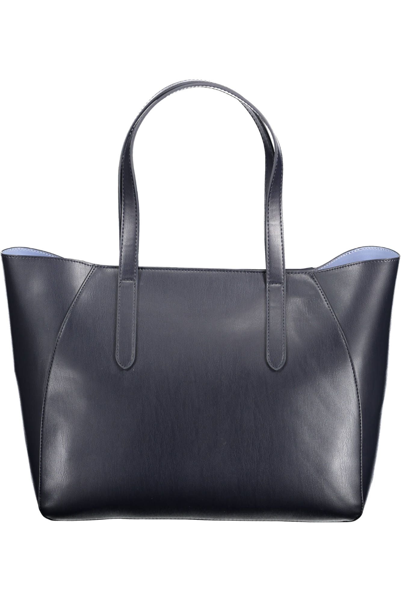 Blue Polyethylene Women Handbag - GLAMHUB BOUTIQUE 