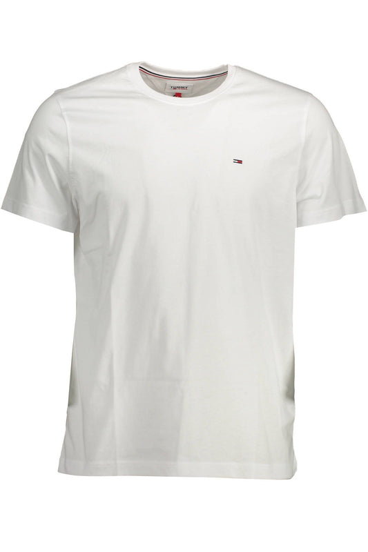 White Cotton Men T-Shirt - GLAMHUB BOUTIQUE 