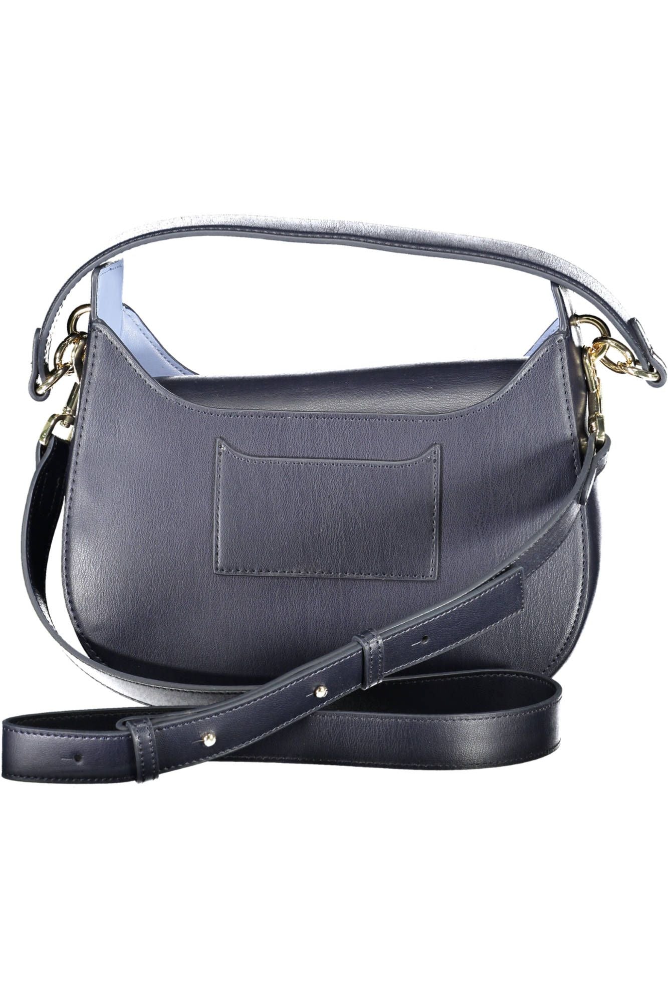 Blue Polyethylene Women Handbag - GLAMHUB BOUTIQUE 