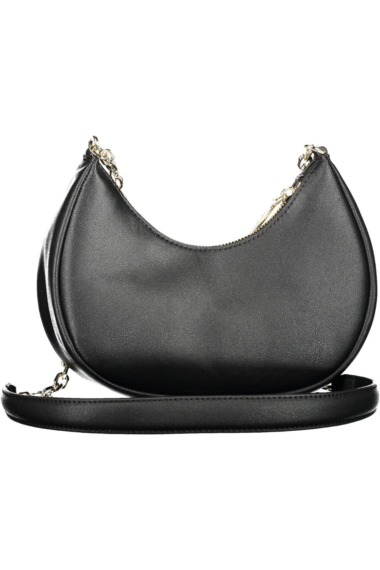 Black Polyester Women Handbag - GLAMHUB BOUTIQUE 