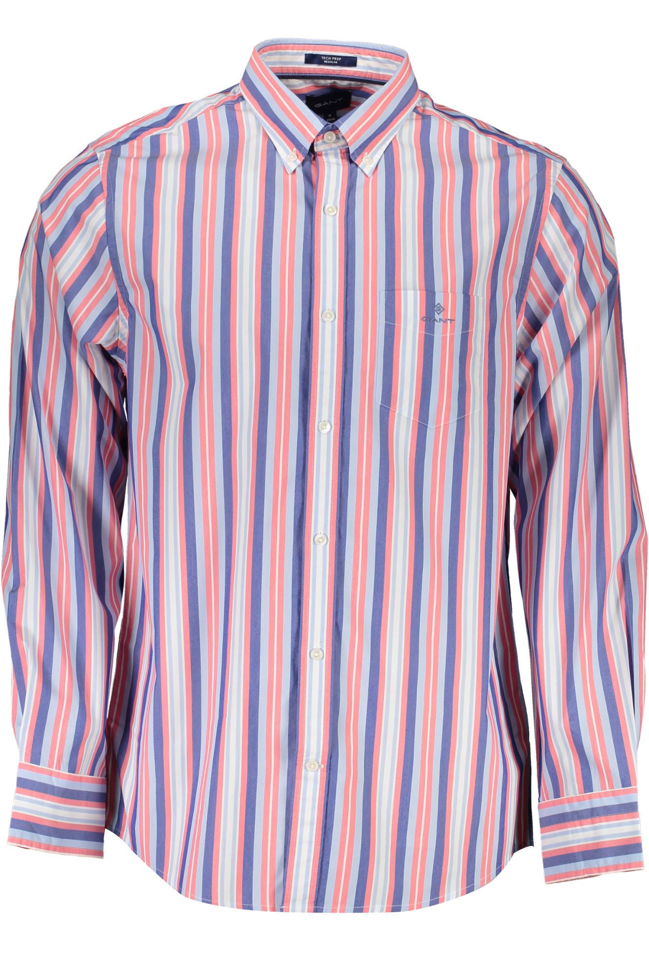 Pink Cotton Men Shirt - GlamHub Luxury and Icon Brand Clothing