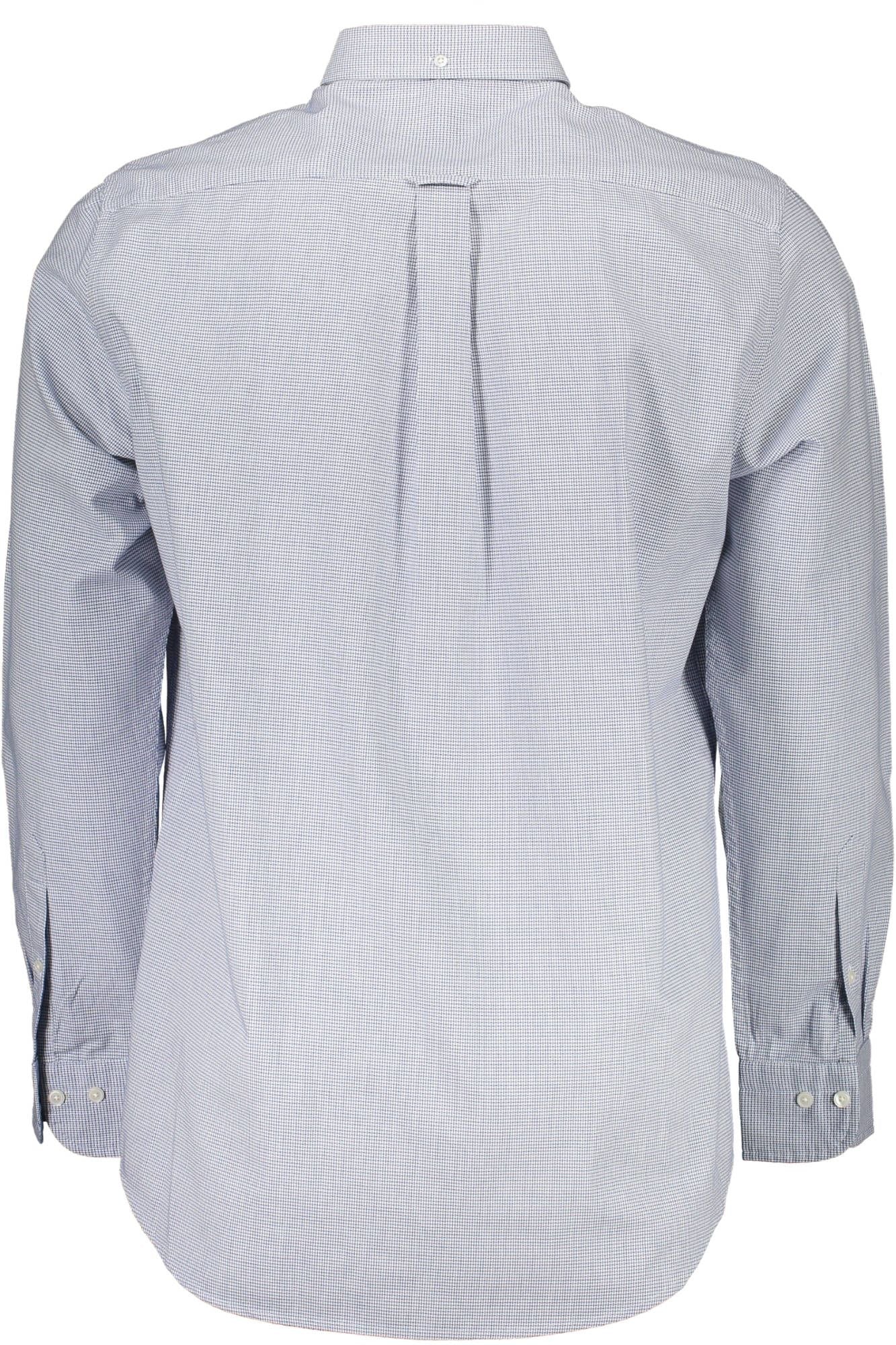 Blue Cotton Men Shirt - GlamHub Luxury and Icon Brand Clothing