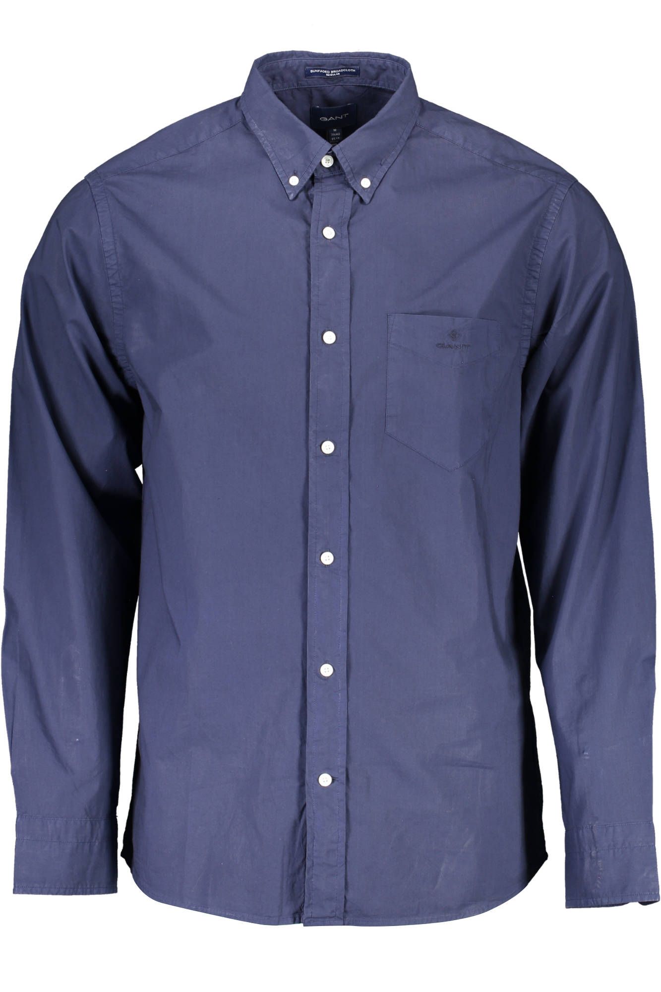 Blue Cotton Men Shirt - GlamHub Luxury and Icon Brand Clothing