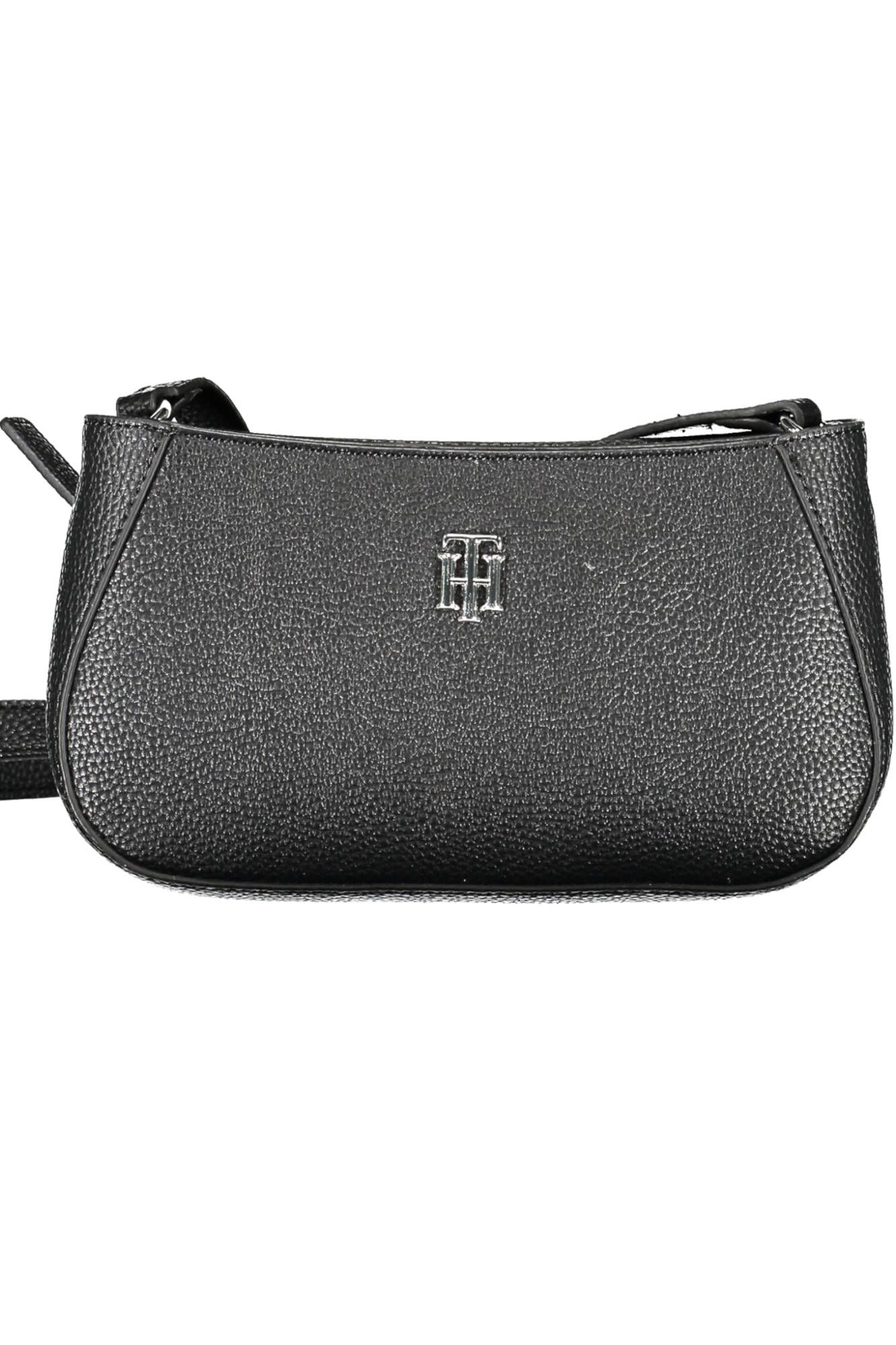 Black Polyethylene Women Handbag - GLAMHUB BOUTIQUE 