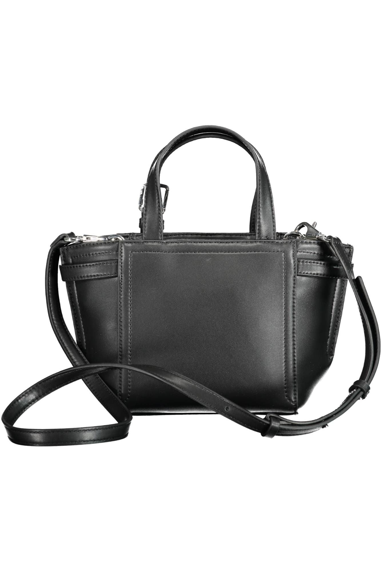 Black Polyester Women Handbag - GLAMHUB BOUTIQUE 