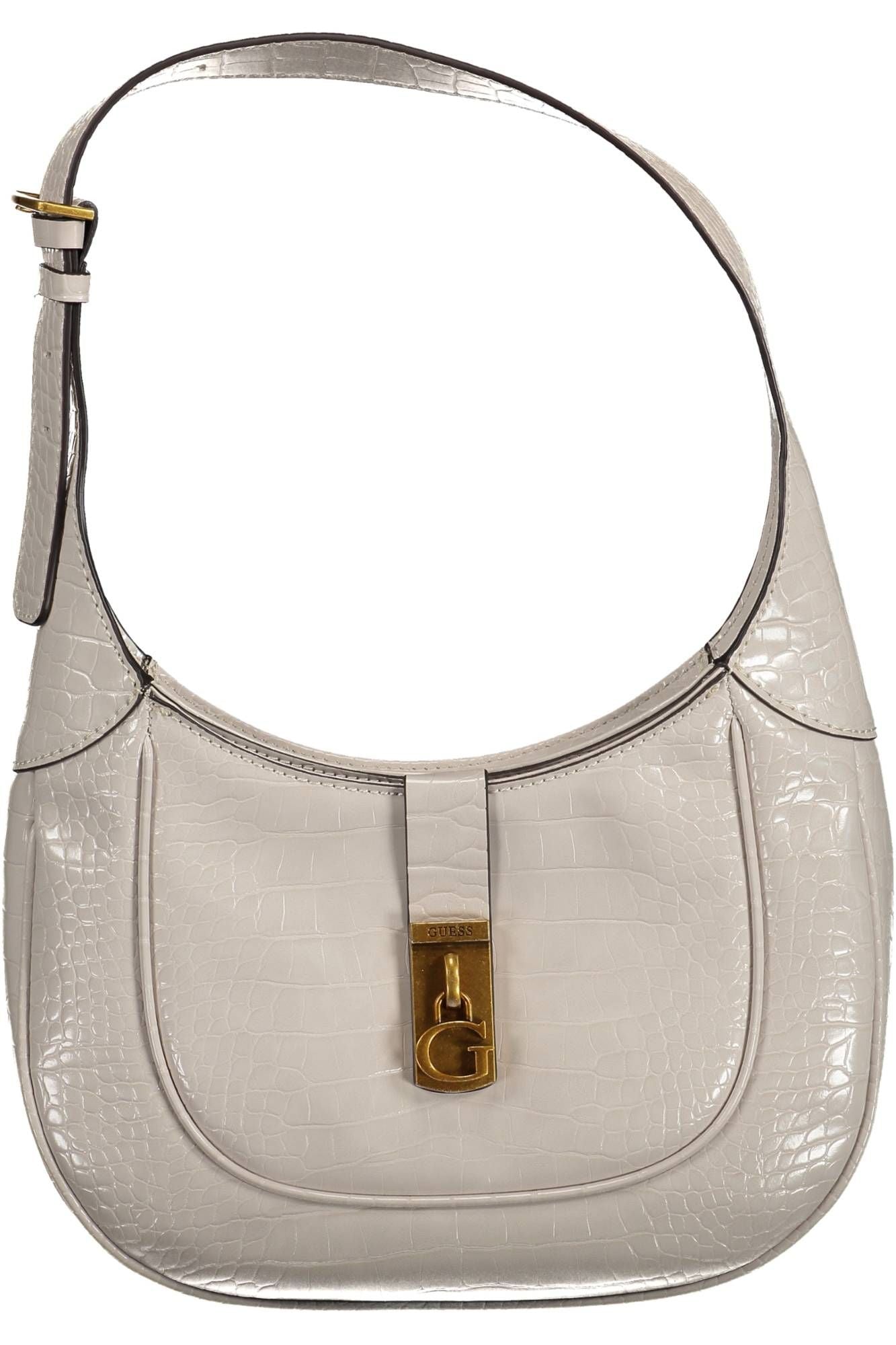 Gray Polyethylene Women Handbag - GLAMHUB BOUTIQUE 