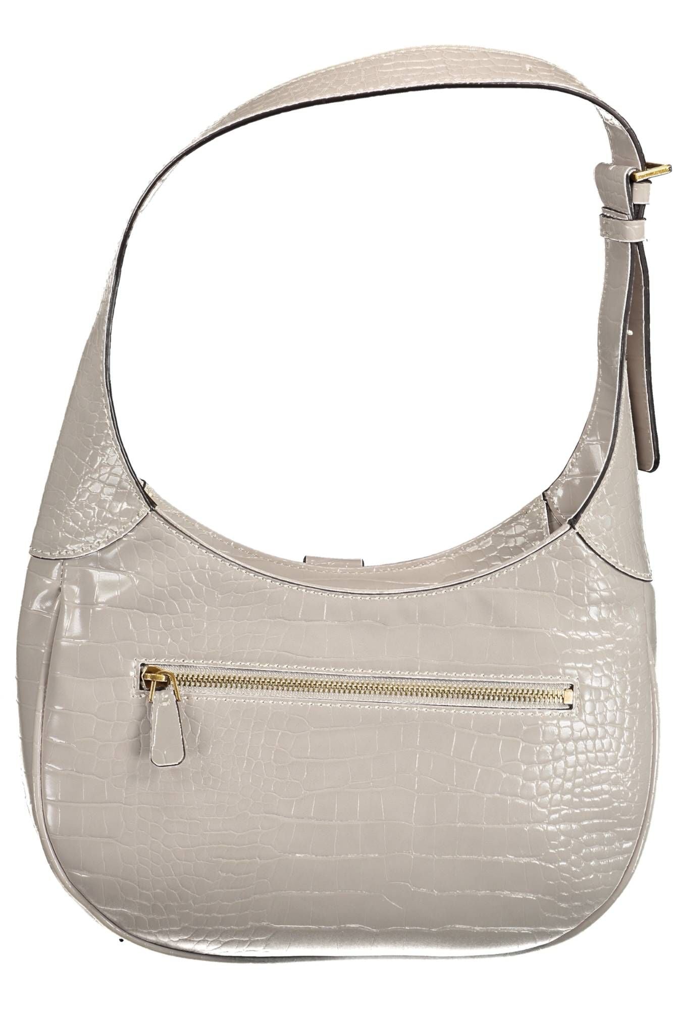 Gray Polyethylene Women Handbag - GLAMHUB BOUTIQUE 