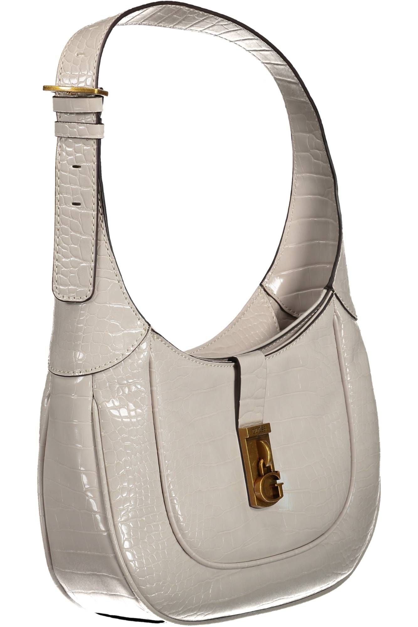 Gray Polyethylene Women Handbag - GLAMHUB BOUTIQUE 