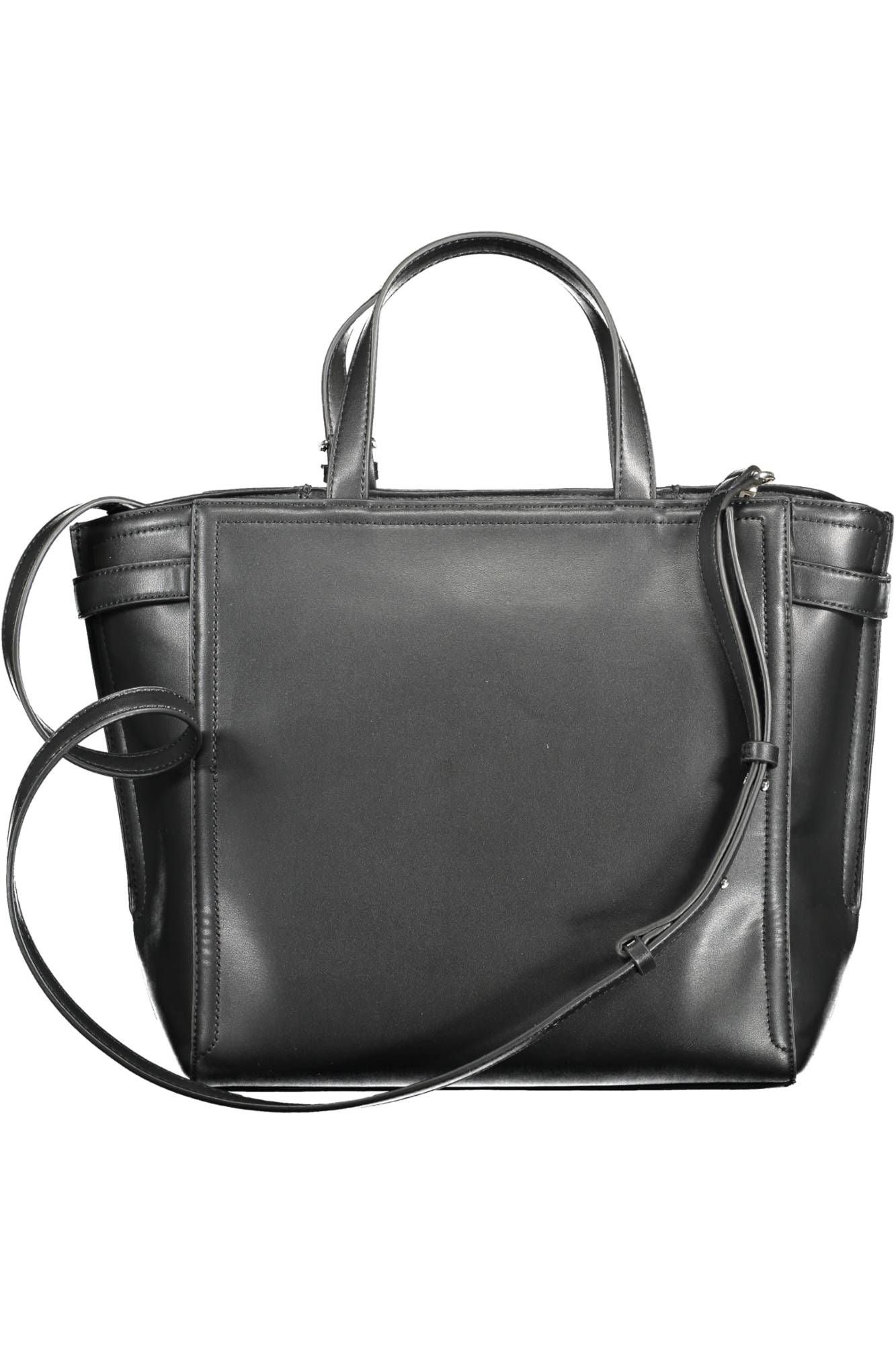 Black Polyester Women Handbag - GLAMHUB BOUTIQUE 