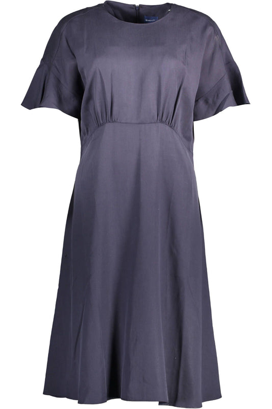 Blue Lyocell Women Dress - GlamHub Luxury and Icon Brand Clothing