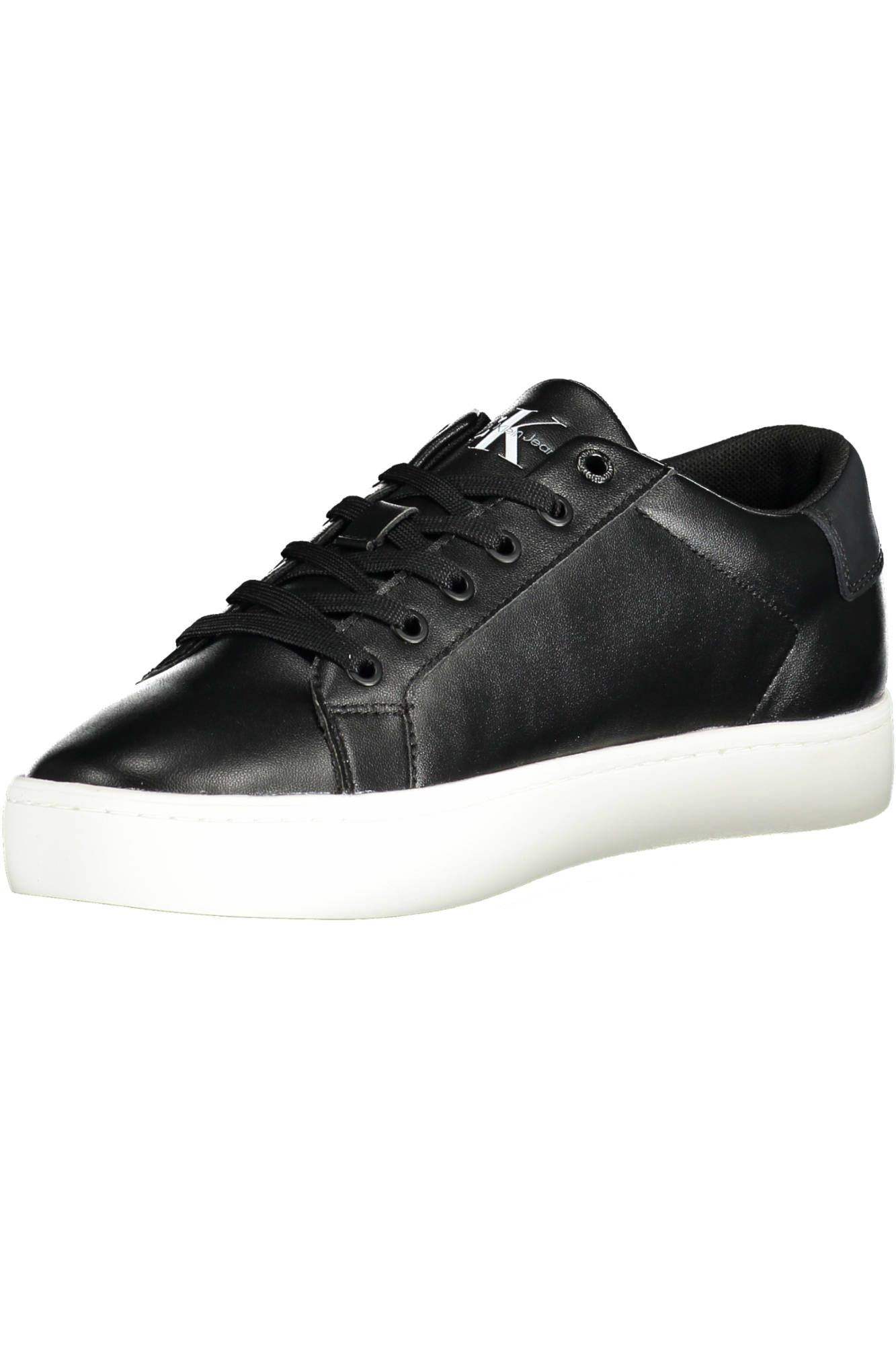 Black Leather Men Sneaker - GLAMHUB BOUTIQUE 