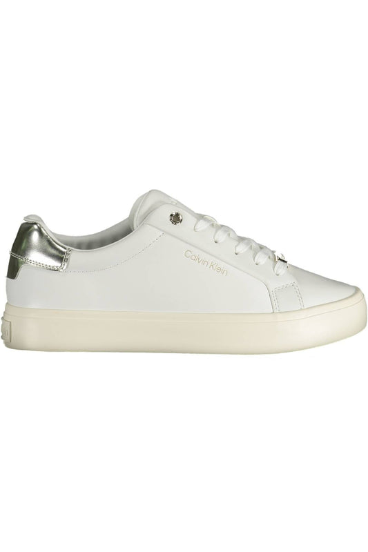 White Leather Women Sneaker - GLAMHUB BOUTIQUE 