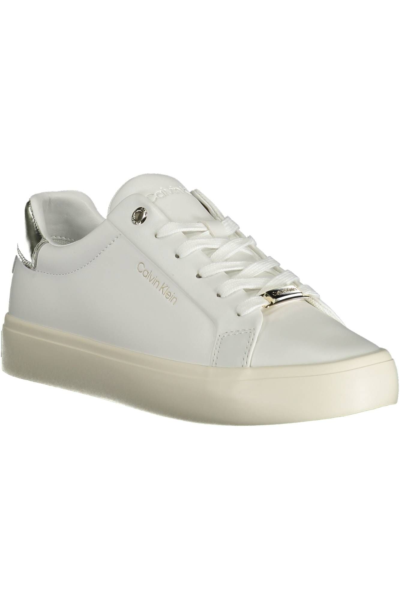 White Leather Women Sneaker - GLAMHUB BOUTIQUE 