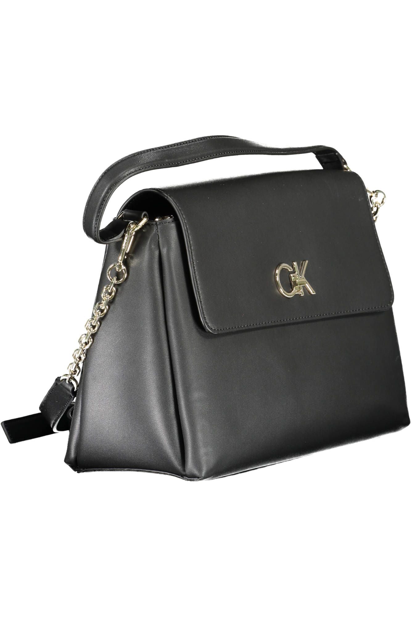 Black Polyester Women Handbag - GLAMHUB BOUTIQUE 