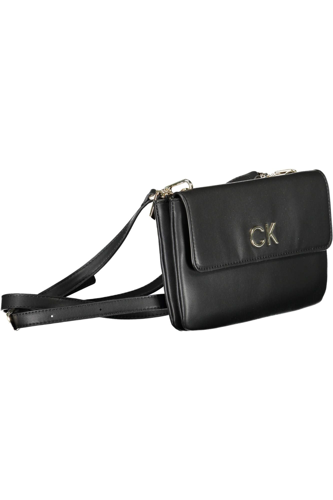 Black Polyester Women Handbag - GLAMHUB BOUTIQUE 