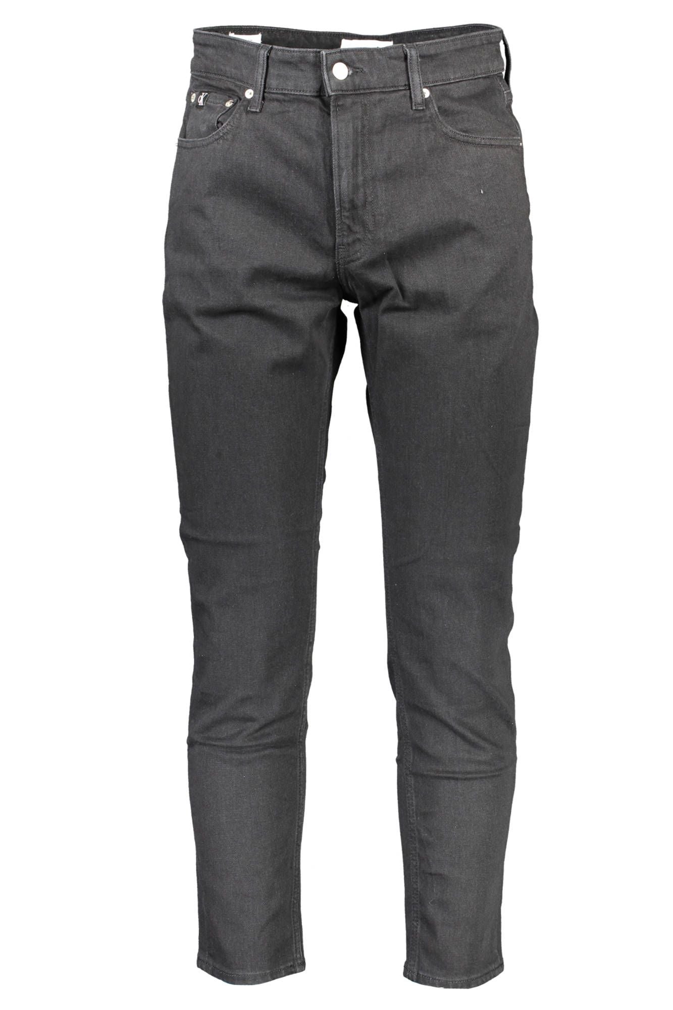 Black Cotton Men Jeans - GLAMHUB BOUTIQUE 