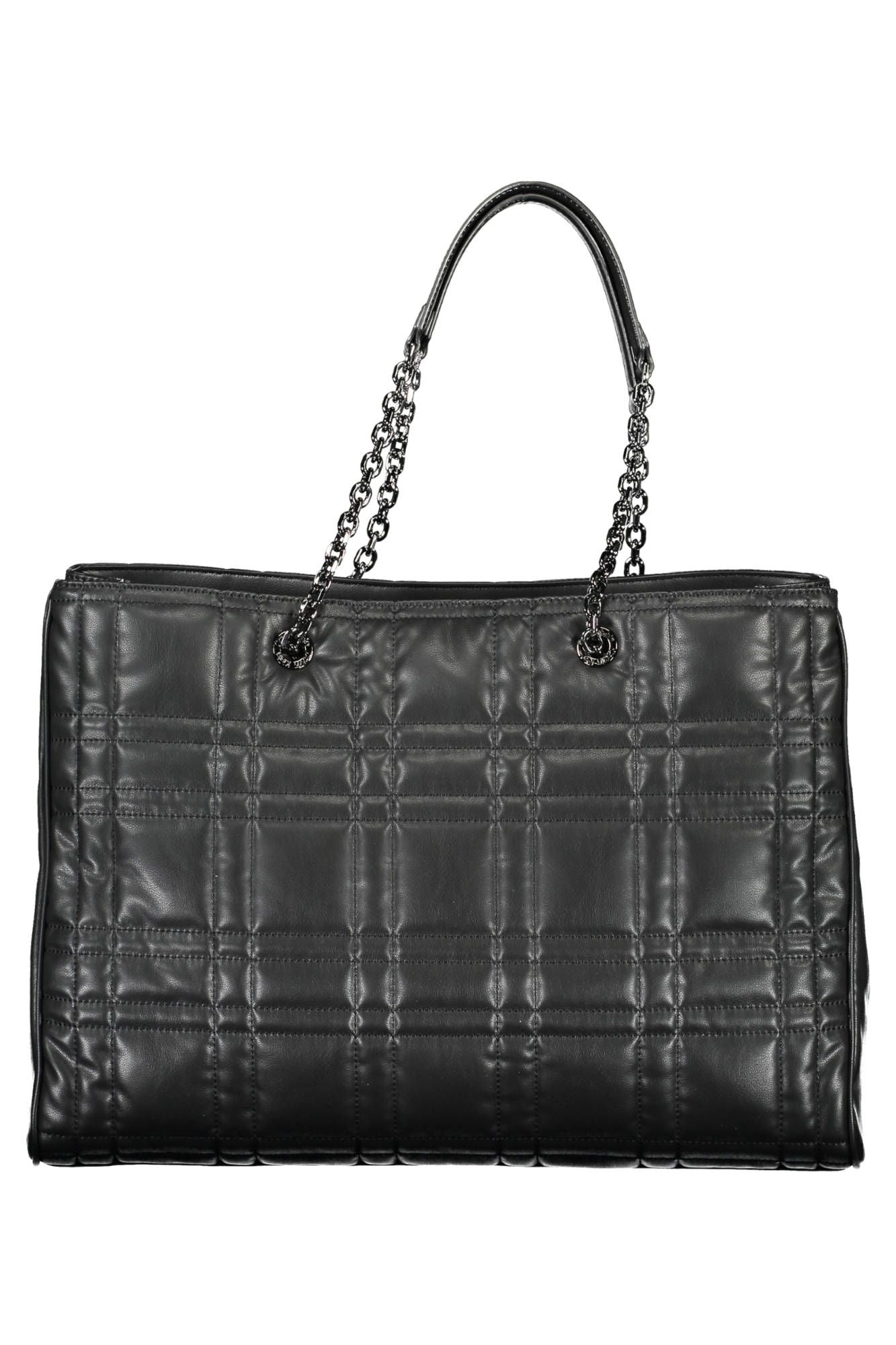 Black Polyester Women Handbag - GLAMHUB BOUTIQUE 