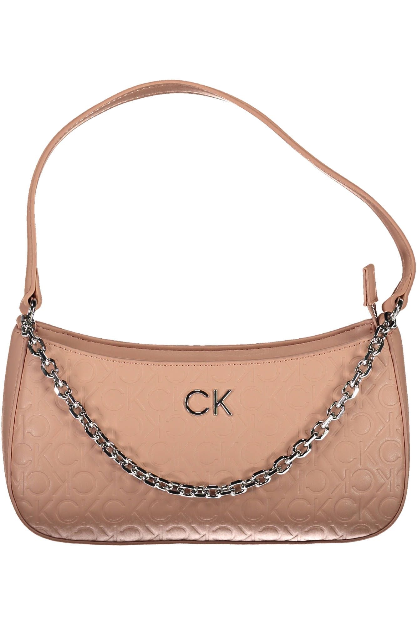 Pink Polyester Women Handbag - GLAMHUB BOUTIQUE 