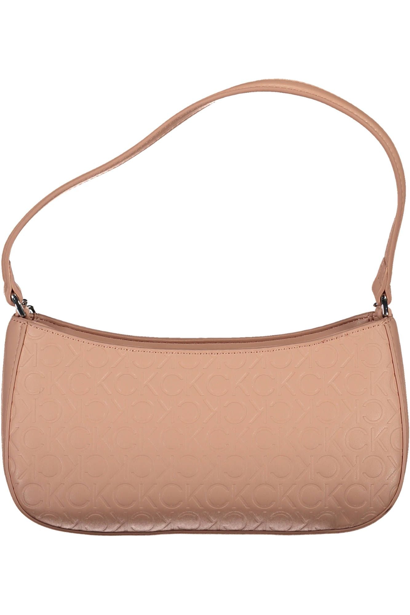 Pink Polyester Women Handbag - GLAMHUB BOUTIQUE 