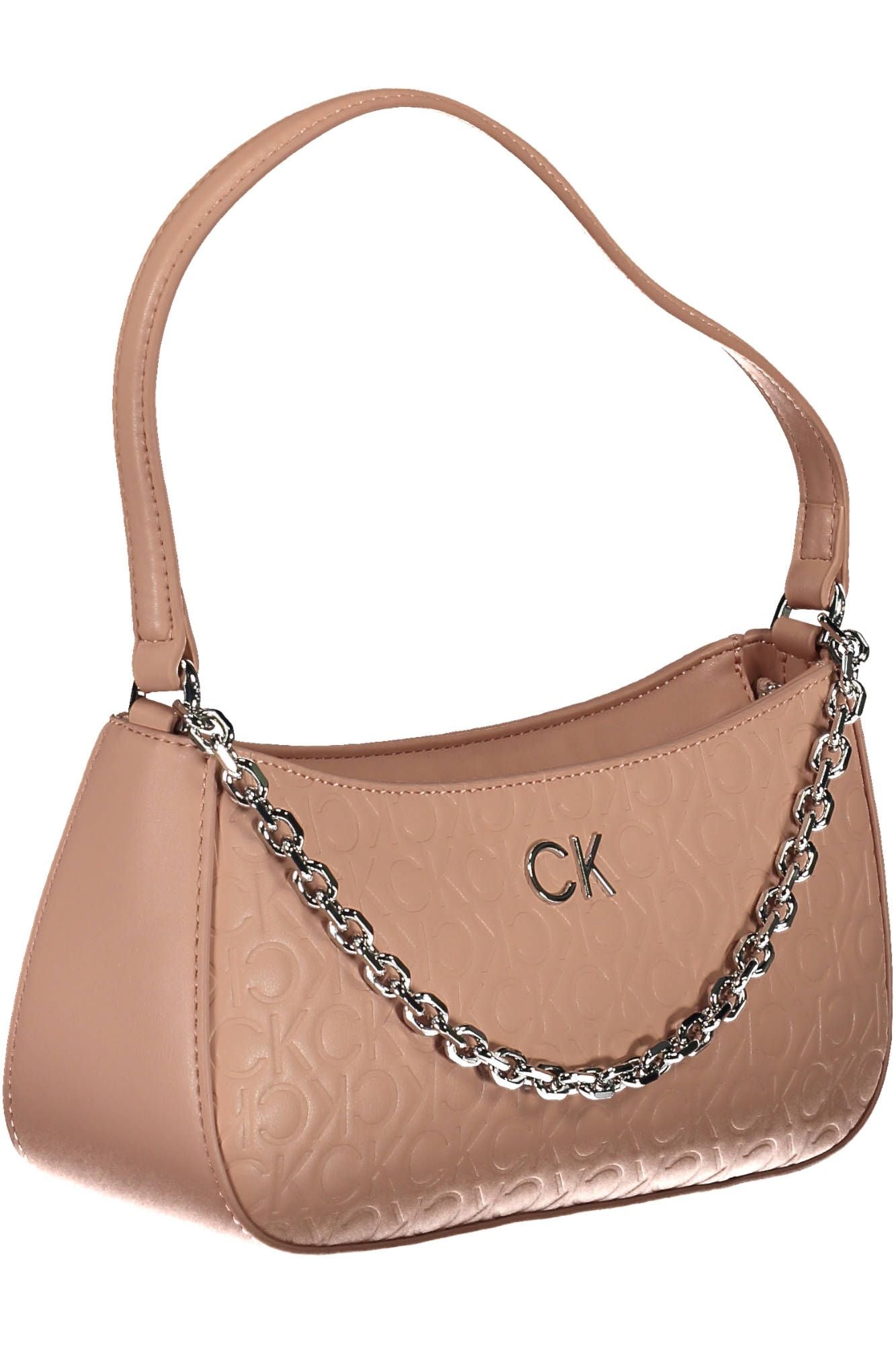 Pink Polyester Women Handbag - GLAMHUB BOUTIQUE 