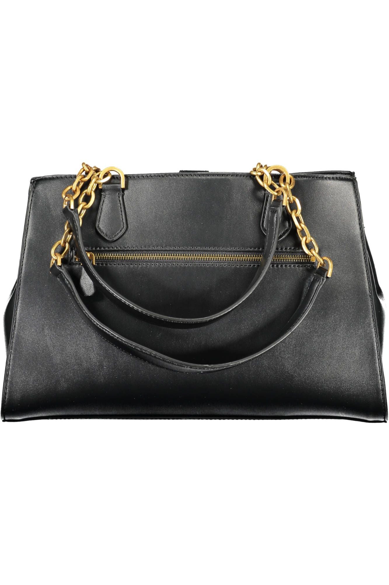 Black Polyethylene Women Handbag - GLAMHUB BOUTIQUE 