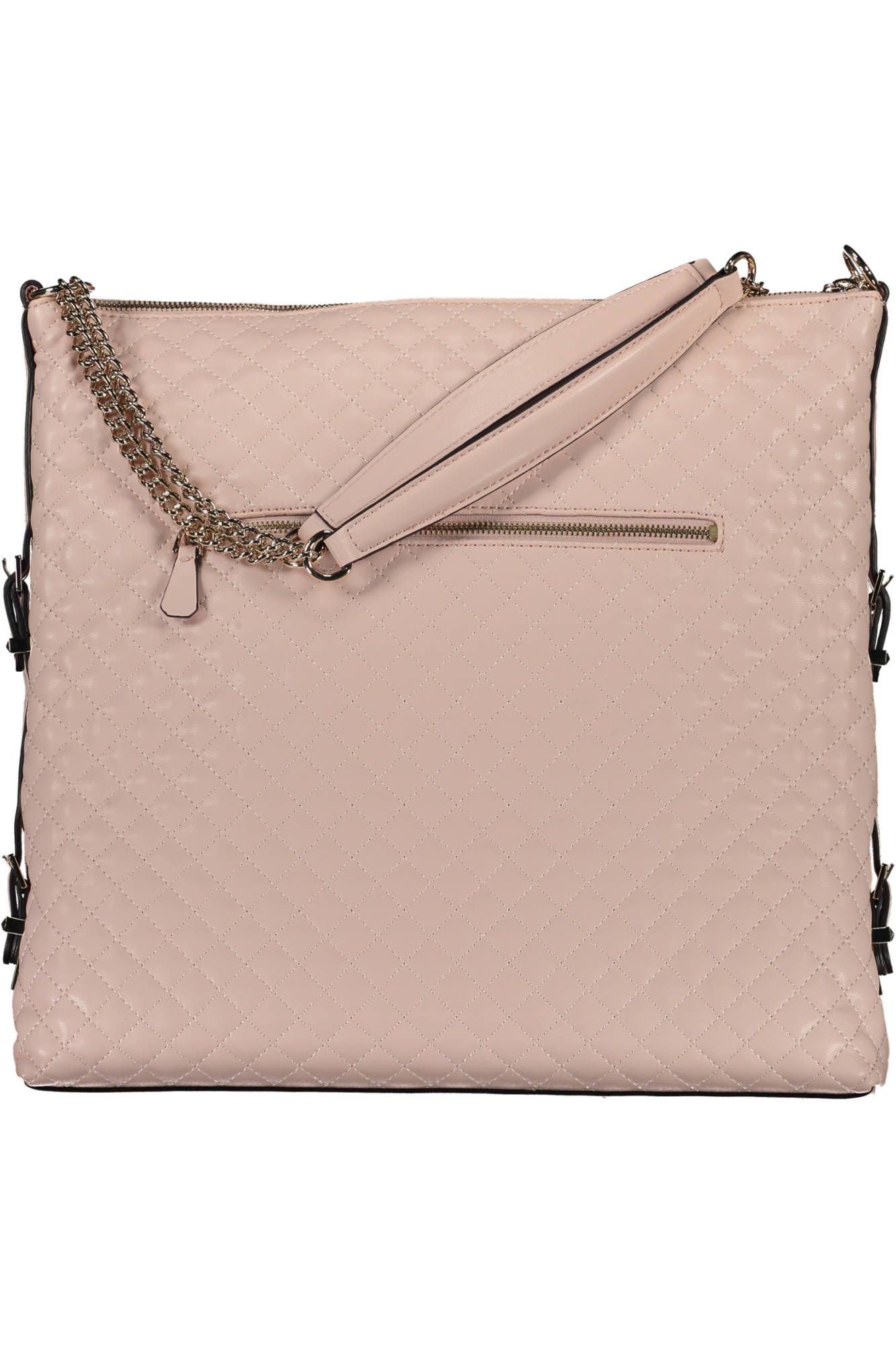 Pink Polyethylene Women Handbag - GLAMHUB BOUTIQUE 