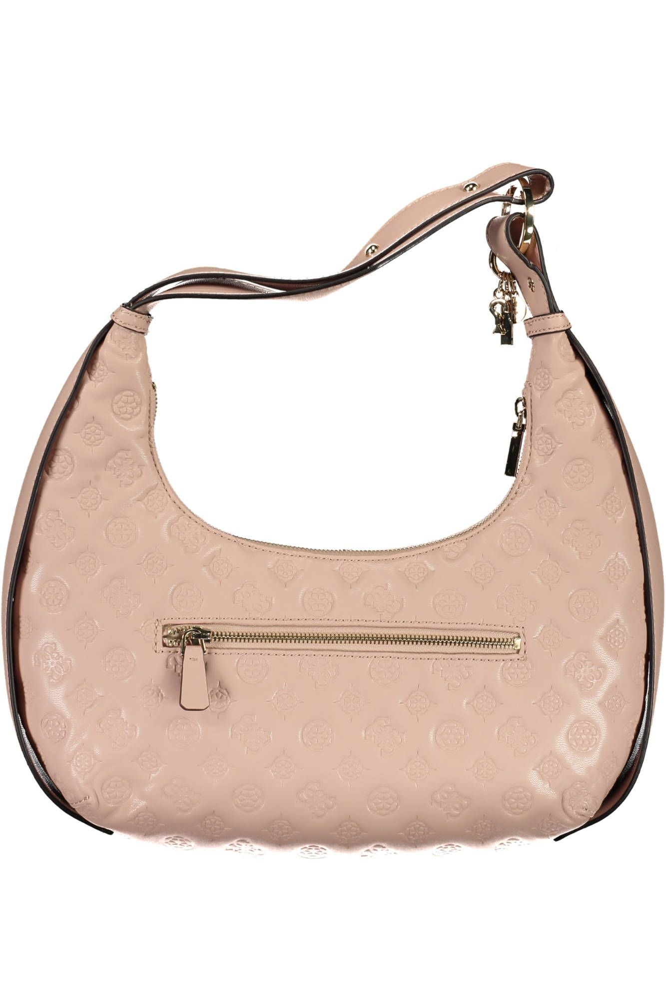 Pink Polyethylene Women Handbag - GLAMHUB BOUTIQUE 